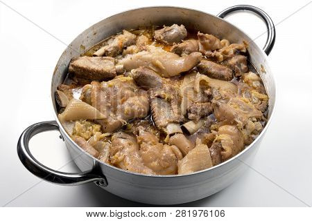 Cassoeula Cassola Pork Meat In A Casserole