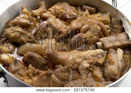 Cassoeula Cassola Pork Meat In A Casserole