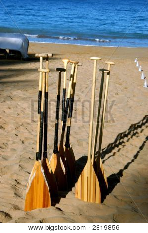 Spiaggia e pagaie