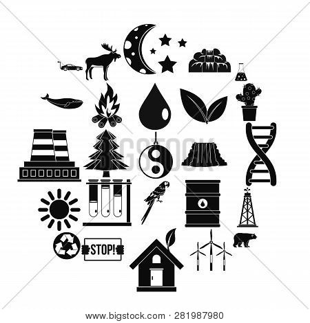Exoplanet Icons Set. Simple Set Of 25 Exoplanet Vector Icons For Web Isolated On White Background