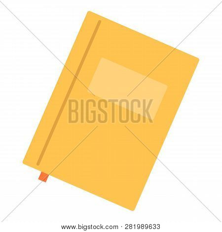 Paper Notebook Icon. Flat Illustration Of Paper Notebook Vector Icon For Web Design