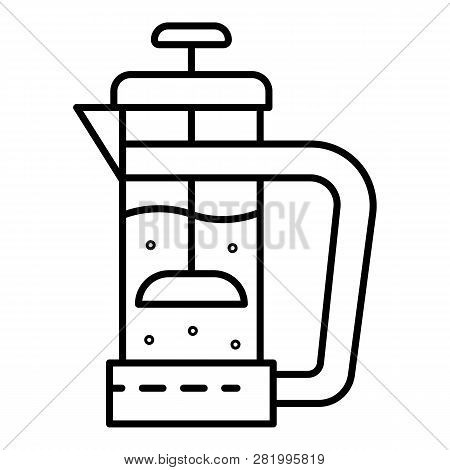 Glass Tea Infusion Icon. Outline Glass Tea Infusion Vector Icon For Web Design Isolated On White Bac