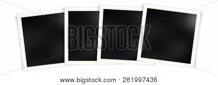 Photo Frames Batch  Mockup . Realistic Empty Templates.