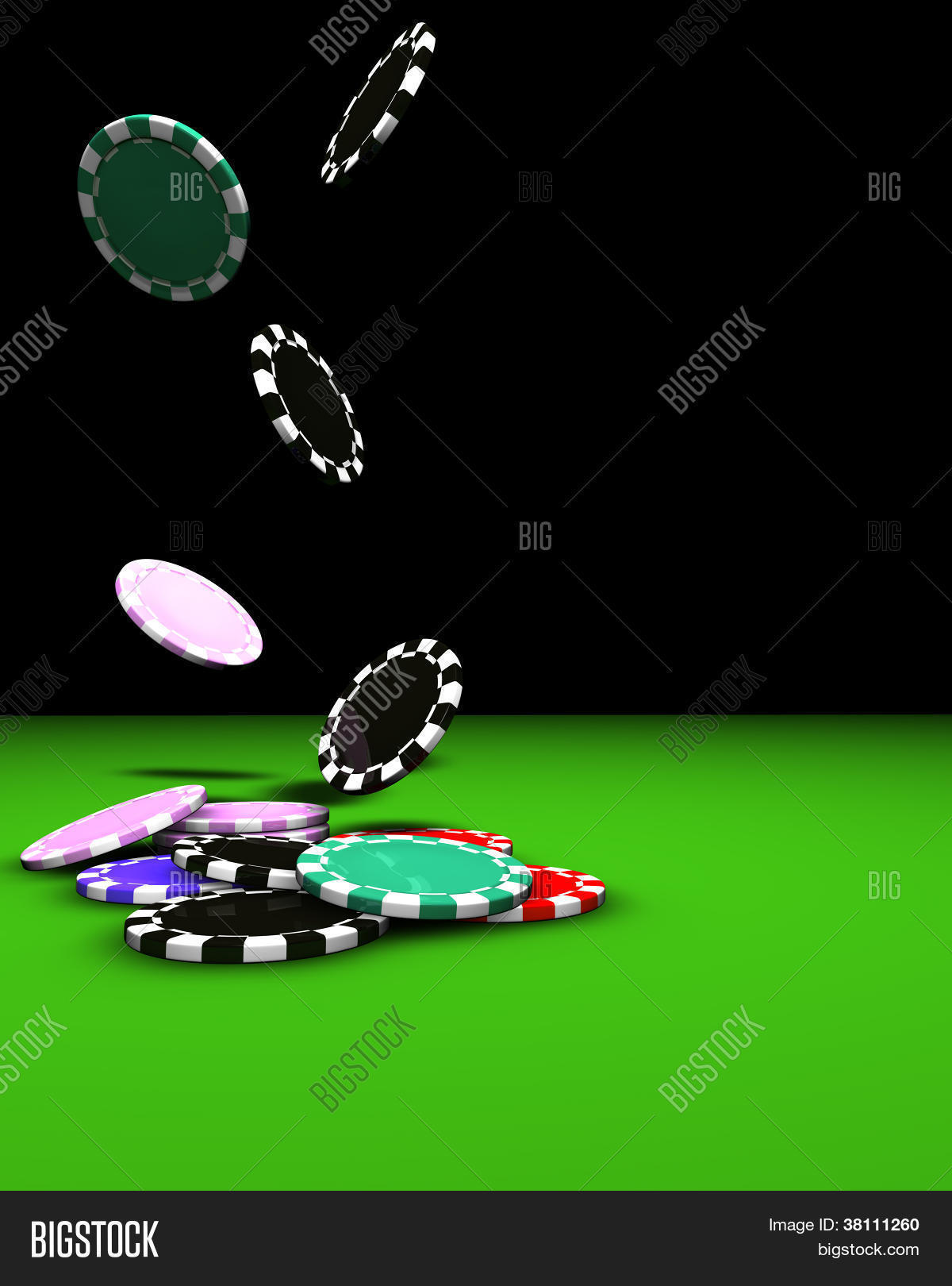 Poker Chips Falling Image & Photo (Free Trial) Bigstock