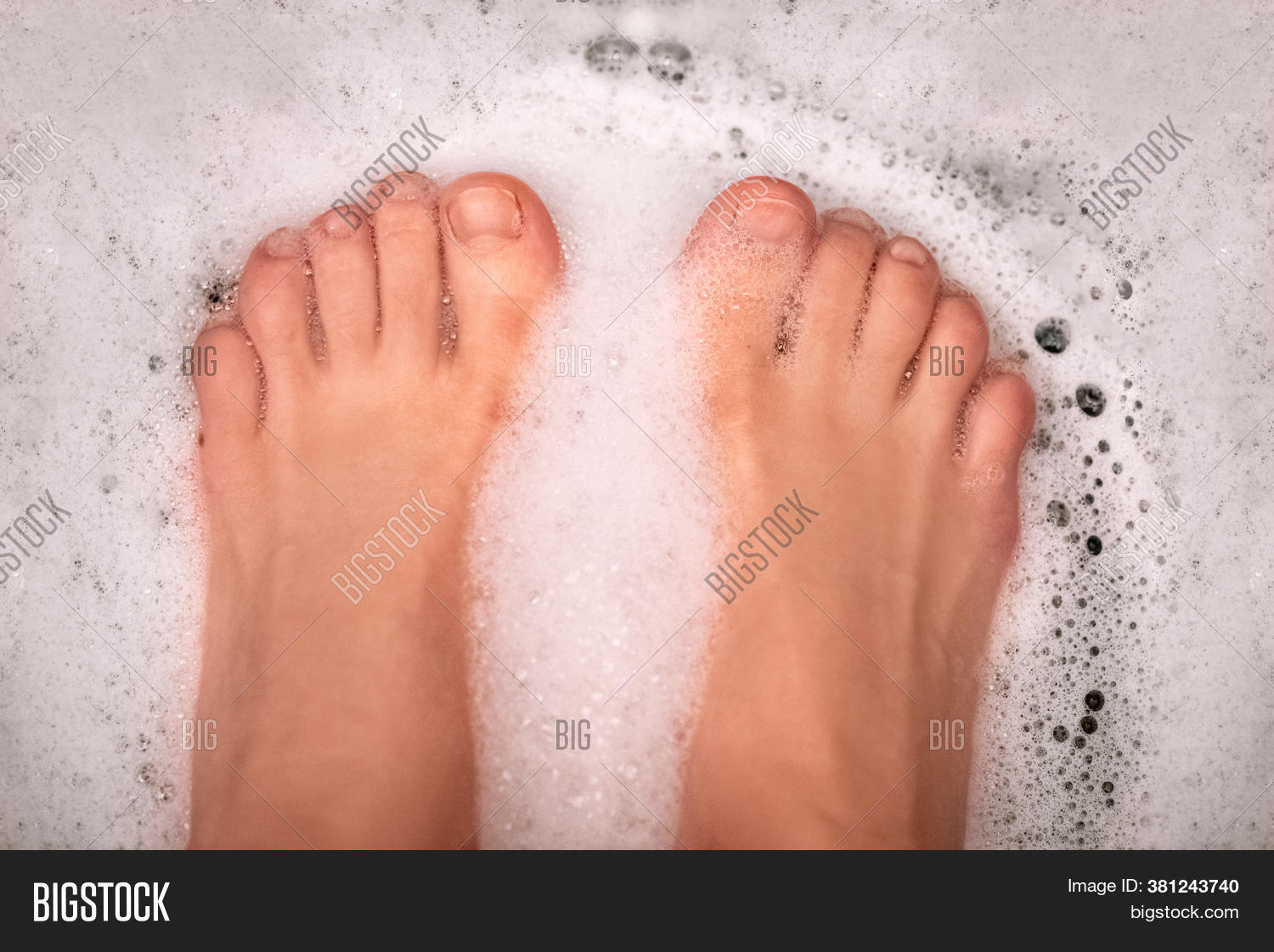 Warm Foam Foot Bath. Image & Photo (Free Trial) Bigstock