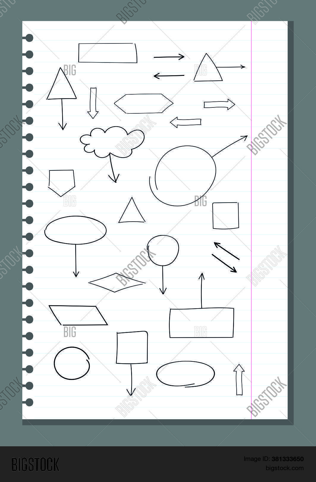 Flowchart Block Vector Block Diagram Vector & Photo (Free Trial) | Bigstock