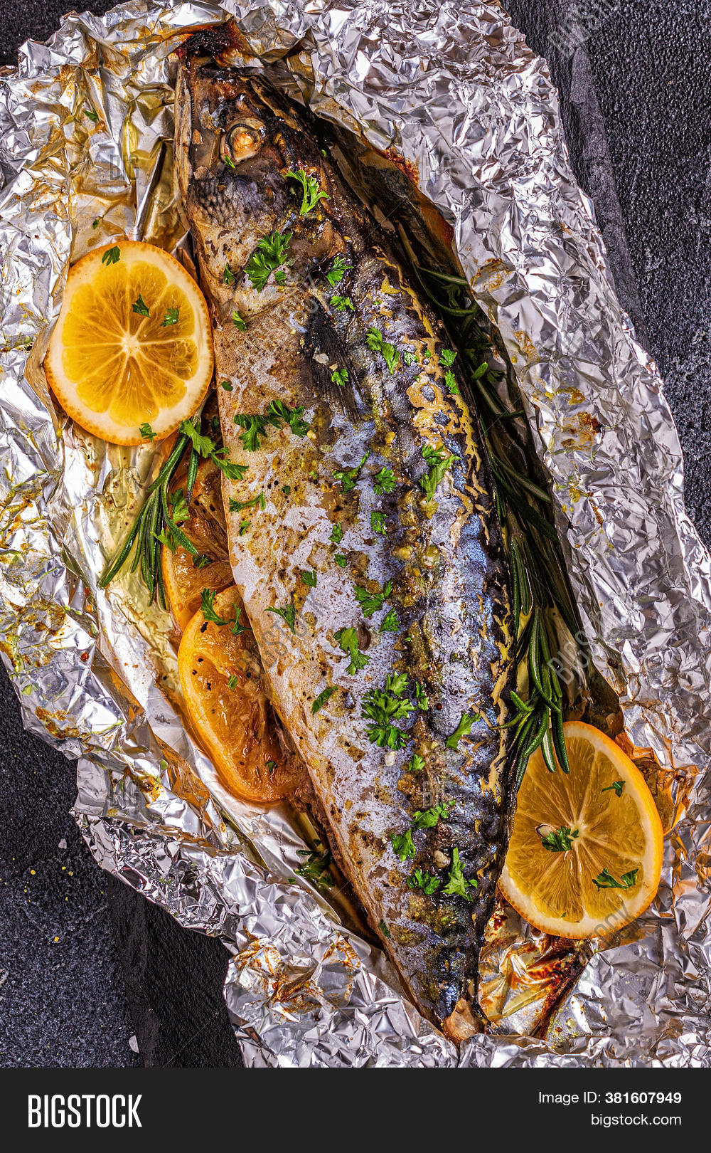Mackerel Baked Foil Image & Photo (Free Trial) Bigstock