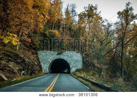 tunnel di Blue ridge parkway
