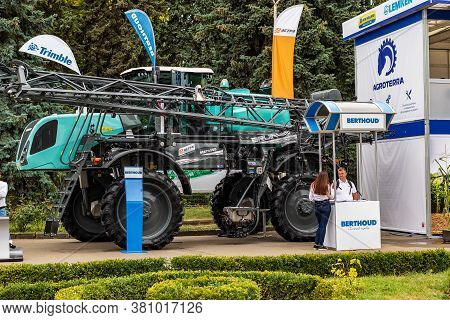 Kyiv, Ukraine - August 12, 2020: Exhibits International Agro-industrial Exhibition 