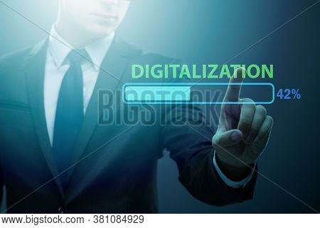 Digital transformation and digitalization concept