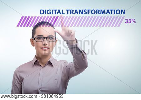 Digital transformation and digitalization concept