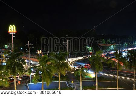 Quezon City, Ph - Dec 22 - Overview Of Quezon City At Night On December 22, 2018 In Quezon City, Phi