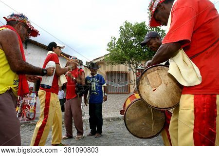 Itaju Do Colonia, Bahia / Brazil - January 16, 2012: Members Of A Band Of Pifanos Are Seen During A 