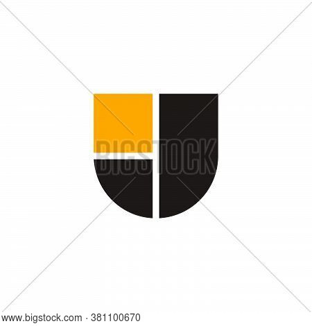 Abstract Letter Uj Simple Geometric Design Vector Fit For Simple Emblem Logo