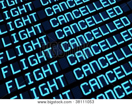 Cancelled Flights Departures Board