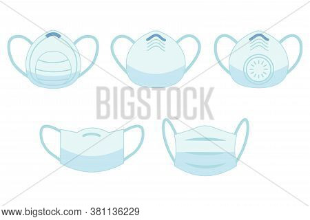 Set Of Respiratory Protective Medical Respiratory Ffp1, Cloth, Surgical Masks, Dust Protection Respi