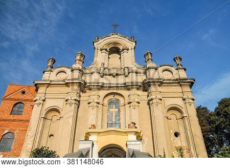 Historical Baroque Church Of The Carmelites. Bilshivtsi, Ivano-frankivsk Region, Ukraine