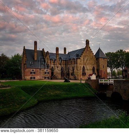 Old Fortress On The Sea Coast Radboud Kasteel