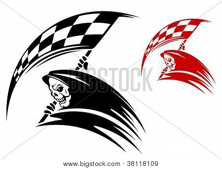 Black Death mit Ckeckered-flag