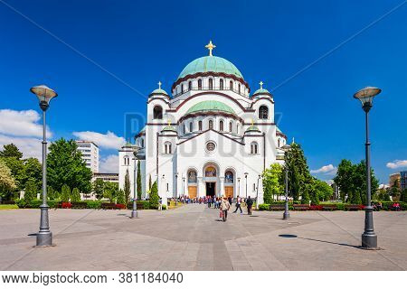The Church Of Saint Sava Cathedral Or Hram Svetog Save Is A Serbian Orthodox Church In Belgrade City