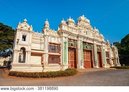 Jayachamarajendra Or Jaganmohan Art Gallery In The Centre Of Mysore City In India