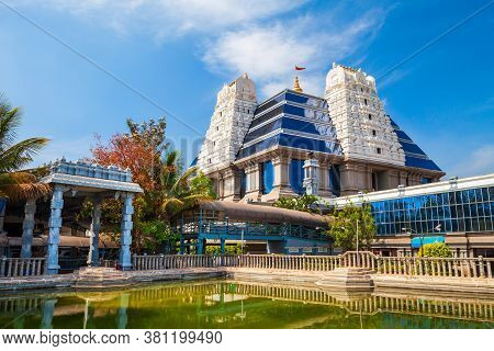 Sri Radha Krishna Temple Is Located At Bangalore In India, One Of The Largest Iskcon Temples In The 