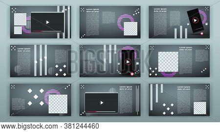 Trendy Website Templates, Minimal Presentation Design. Multipurpose Template For Presentation Slide,