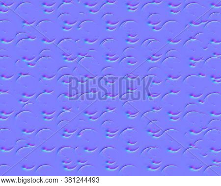 Normal Map Texture. Computer Generated Image, 3d Render