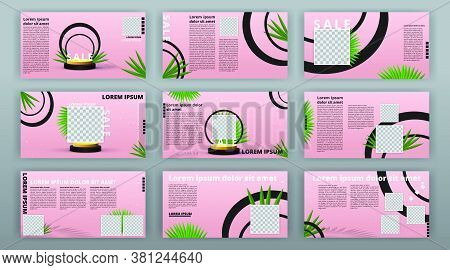 Trendy Website Templates, Minimal Presentation Design. Multipurpose Template For Presentation Slide,