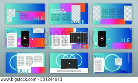 Trendy Website Templates, Minimal Presentation Design. Multipurpose Template For Presentation Slide,