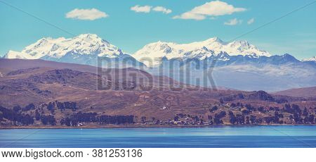 Titikaka lake in Peru, South America