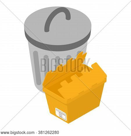 Packaging Recycling Icon. Isometric Illustration Of Packaging Recycling Vector Icon For Web
