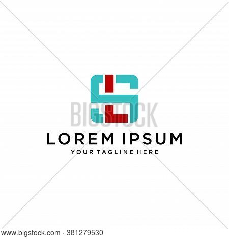 Initial Linked Letter Ls Logo Design Vector Template. Creative Abstract Ls Logo Design Vector Illust