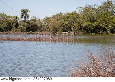 Rural Landscape Of The South American Pampas On The Borders Of Brazil, Uruguay And Argentina. Visual