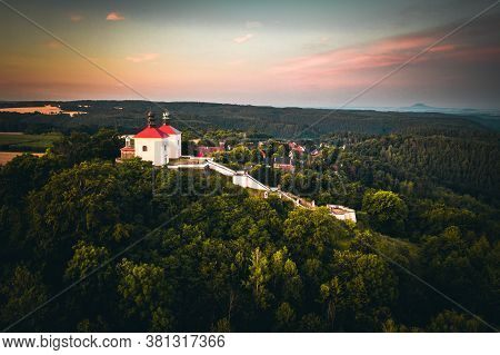 Calvary Is 398 M Above Sea Level A High Hill And A Place Of Pilgrimage In The District Of Litomerice