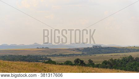Rural Landscape In Southern Brazil Pampa Biome Area And Livestock Fields