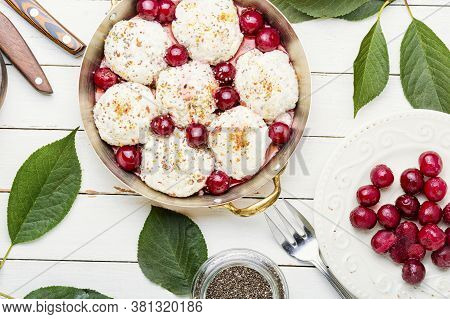 Czech Dumplings In Cherry Sauce