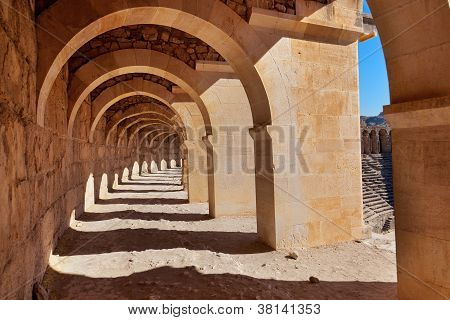 Gamle Amphitheater Aspendos i Antalya, Tyrkiet