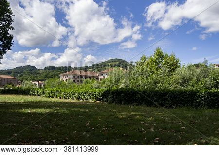Municipality Of Santesteban Next To The Vía Verde Del Bidasoa, In Navarra, Spain
