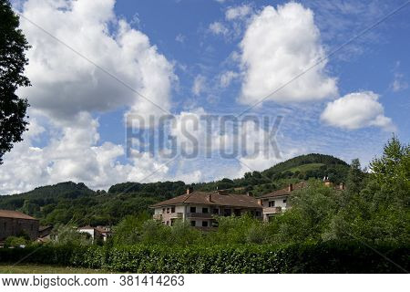 Municipality Of Santesteban Next To The Vía Verde Del Bidasoa, In Navarra, Spain