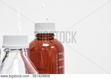 Mobile Phase With Different Organic Solvents For High Performance Liquid Chromatography On A White B
