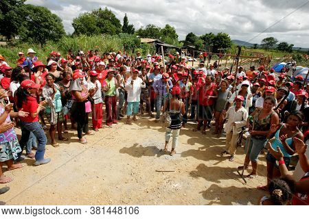 Eunapolis, Bahia / Brazil - March 1, 29011: Women From The Landless Movement - Mst - Are Seen During