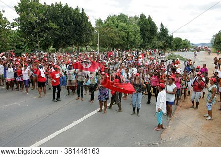Eunapolis, Bahia / Brazil - March 1, 29011: Women From The Landless Movement - Mst - Are Seen During
