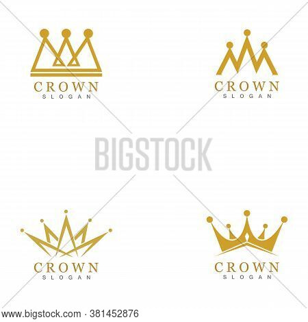 Crown Logo Template Vector Illustration