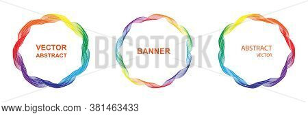 Design Elements. Ring Circle Elegant Frame Border.
