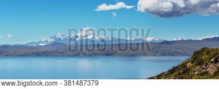 Titikaka lake in Peru, South America