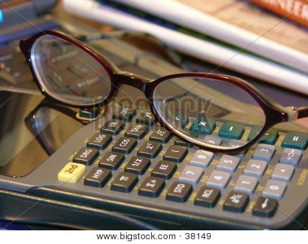 Bril op Calculator