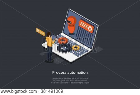 Marketing, Sales And Retail Trade Concept. The Suplier Prints A List Of Orders And Making A Deal Wit