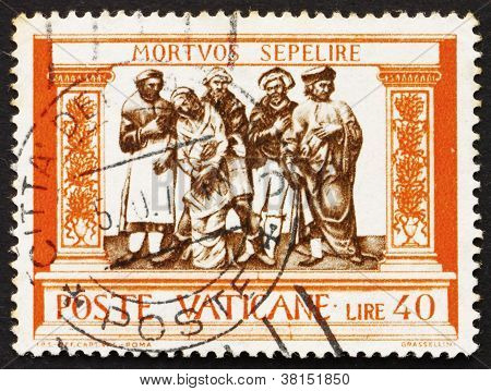 Posta pulu Vatikan 1960 ölü gömme