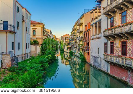 Ponte Gregorio Barbarigo Bridge Across Canal With Buildings On Sides In Historical City Centre Of Pa
